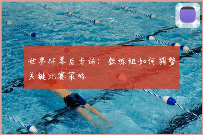 世界杯幕后专访：教练组如何调整关键比赛策略